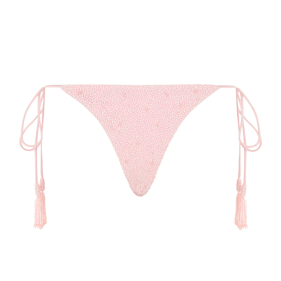 Nixie Tropical Low Coverage Bikini Bottoms Pink