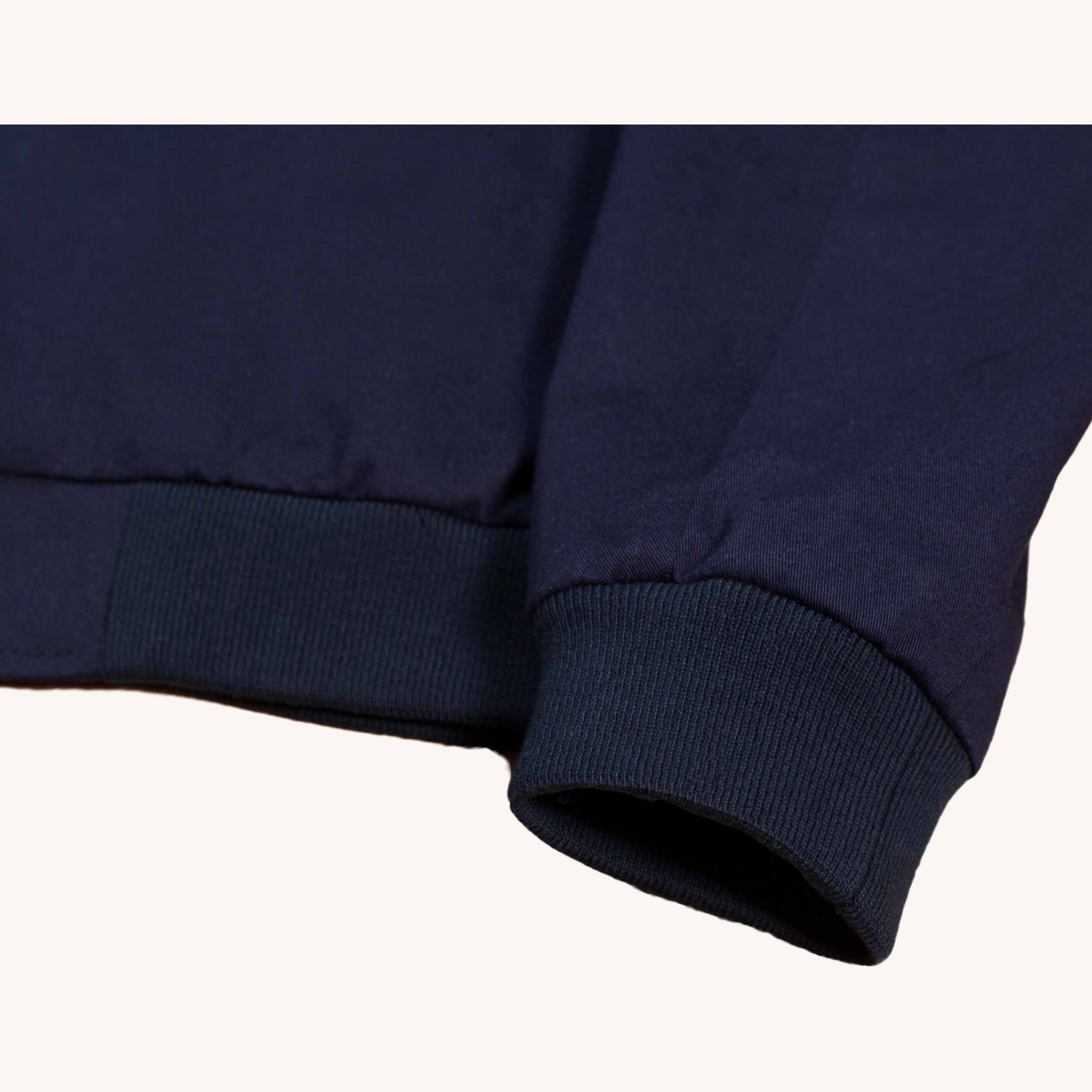 Blue Flowers x Magenta Jacket - Navy Blue
