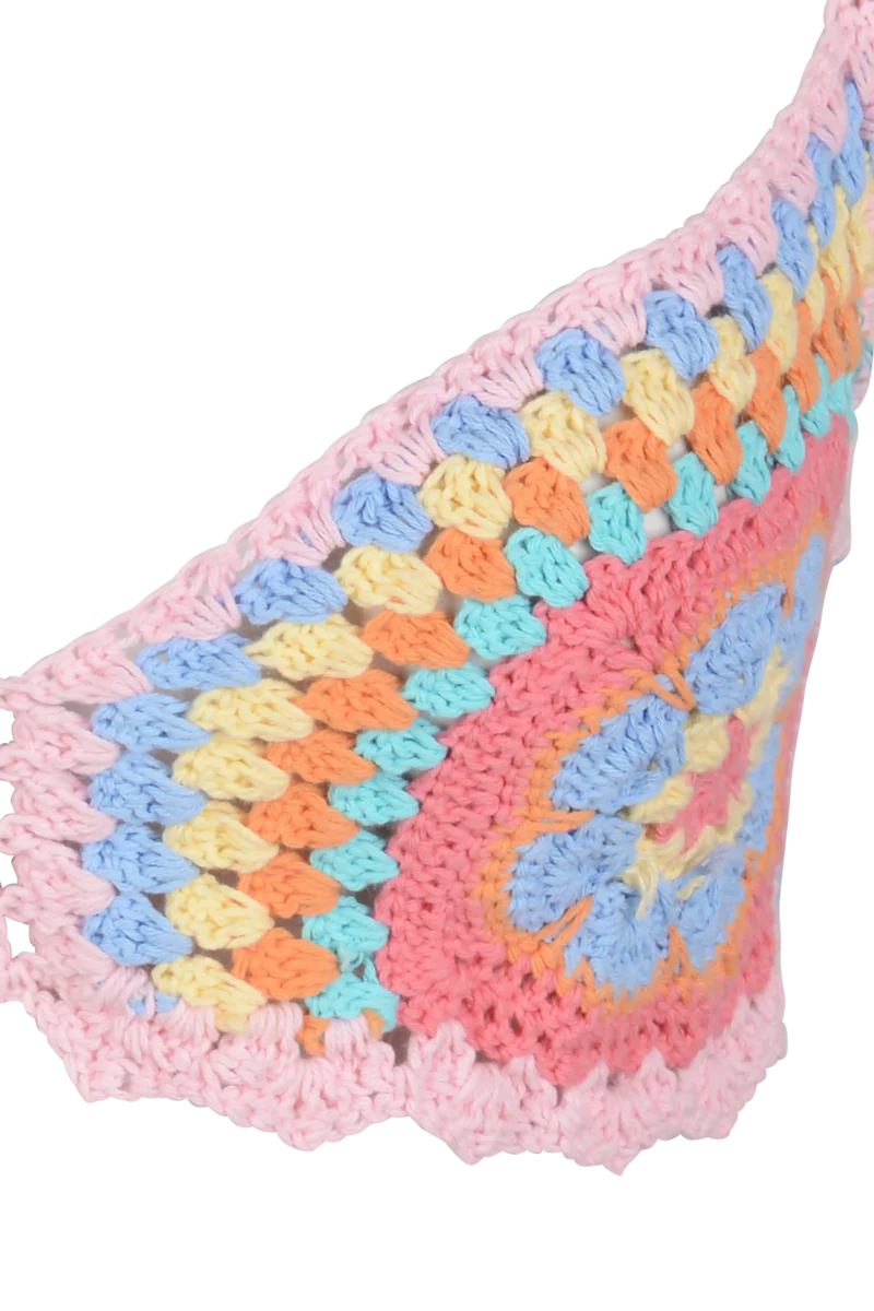 Alana Crochet Bralette Multi-Colour