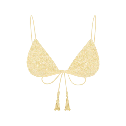 Nixie Triangle Shape Bikini Top Yellow