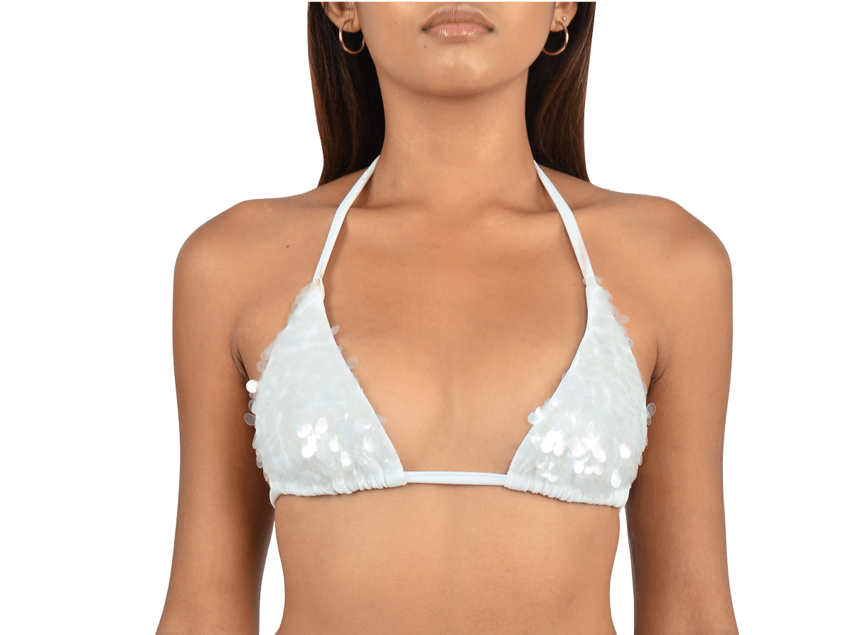 Sienna Sequin Embroidery Bikini Top