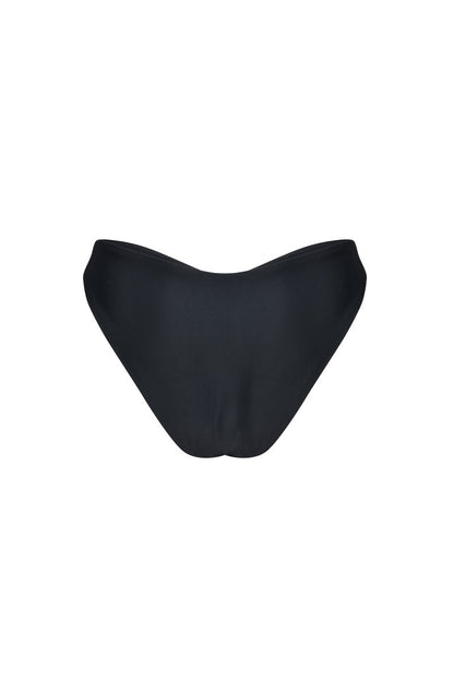 Marissa Hand Embroidered Luxe Bikini Top- Black