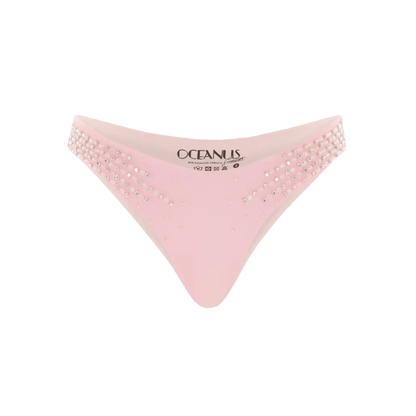 Ophelia Crystal Summer Bikini Bottoms Pink