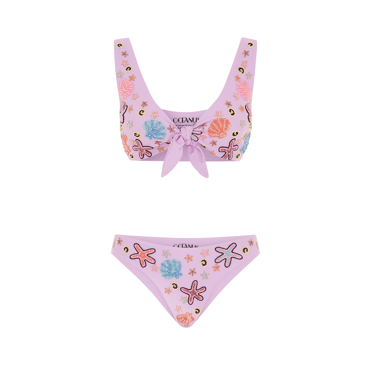 Orla Tie In The Middle Bikini Bottom Lilac