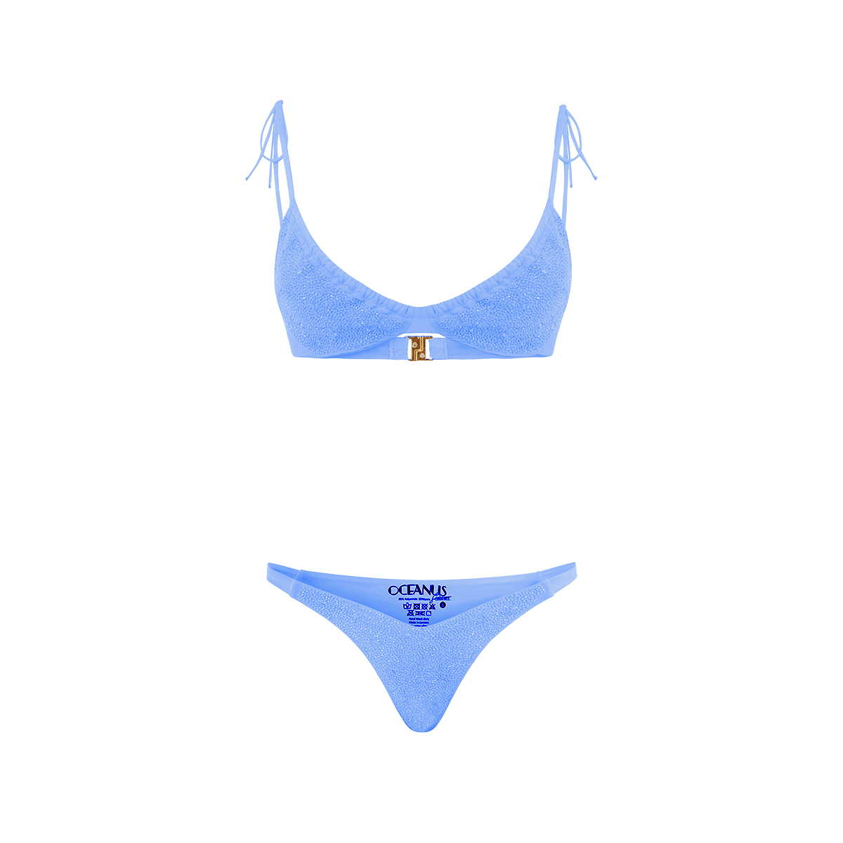 Ariel Hand Embroidered Underwire Bikini Bottom