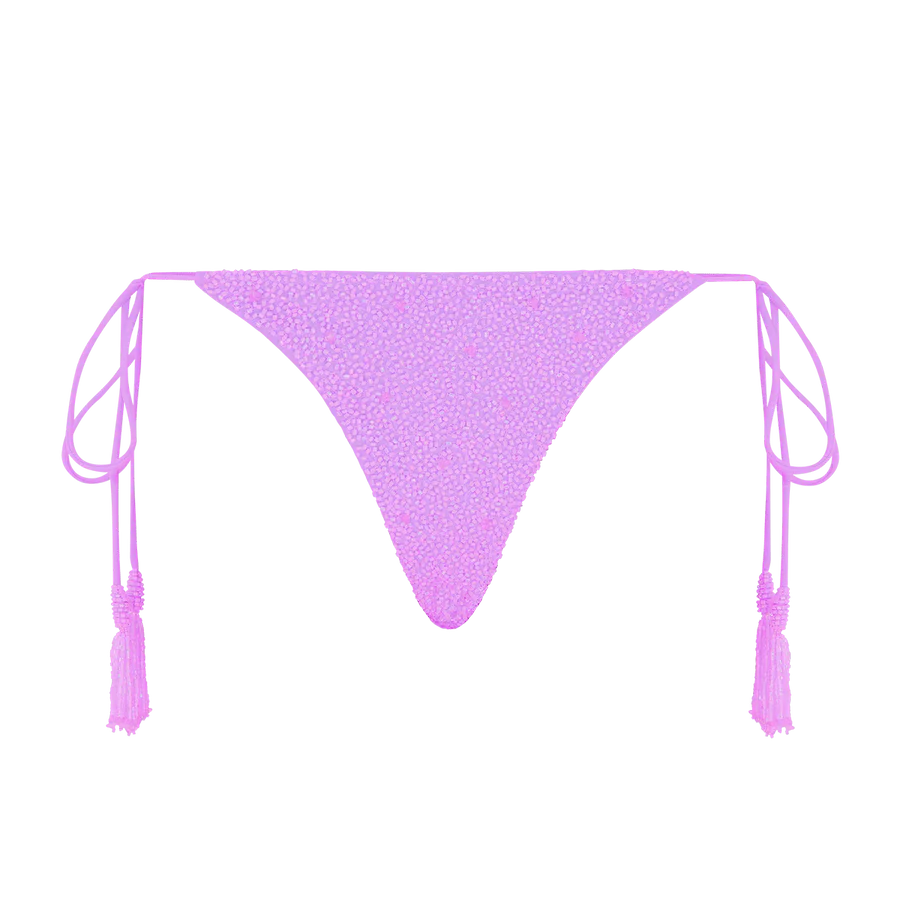 Nixie Tropical Low Coverage Bikini Bottoms Pink