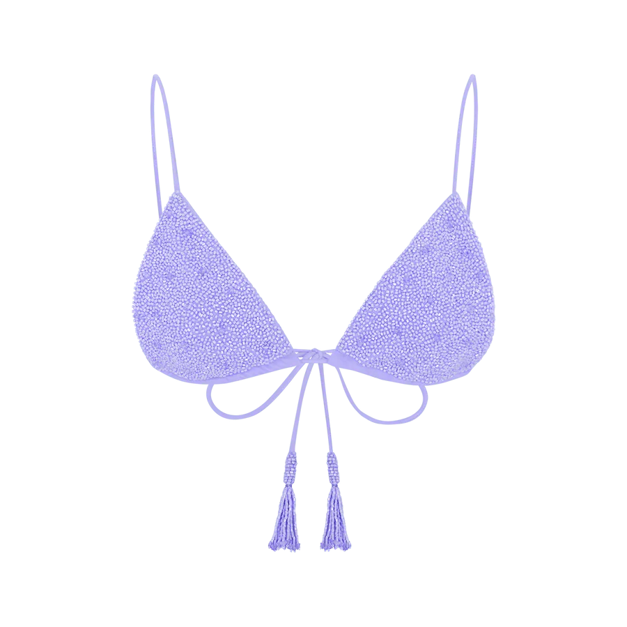 Nixie Triangle Shape Bikini Top Yellow